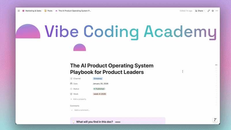 Product Leader using the AI Product OS in action